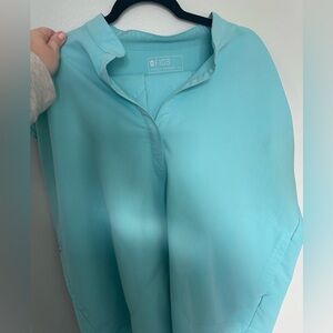 Figs Neon Blue Scrub Set XL/XXLP